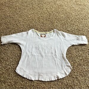 Anthropologie 9-H15 STCL White Cotton Top size Small